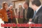 Sazköy’de ücretsiz tarama