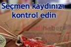 Seçmen kaydınızı kontrol edin