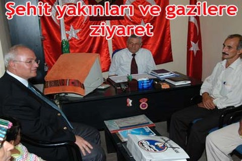 Şehit yakınları ve gazilere ziyaret