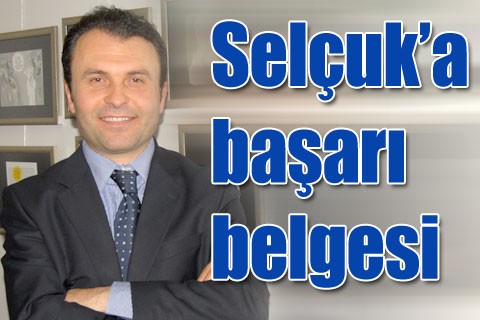 Selçuk’a başarı belgesi