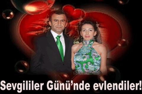 Sevgililer Günü’nde evlendiler!