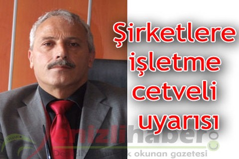 Şirketlere işletme cetveli uyarısı
