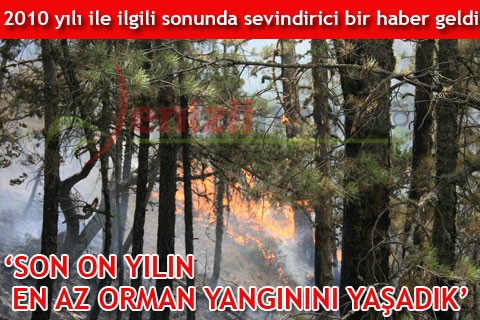 “SON ON YILIN EN AZ ORMAN YANGININI YAŞADIK”