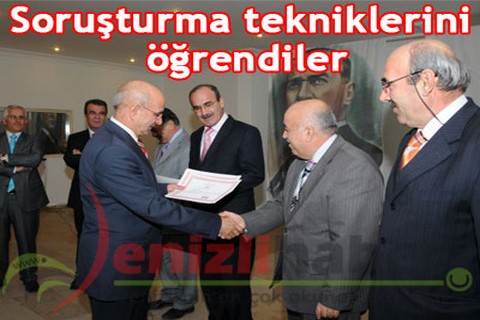 Soruşturma tekniklerini öğrendiler