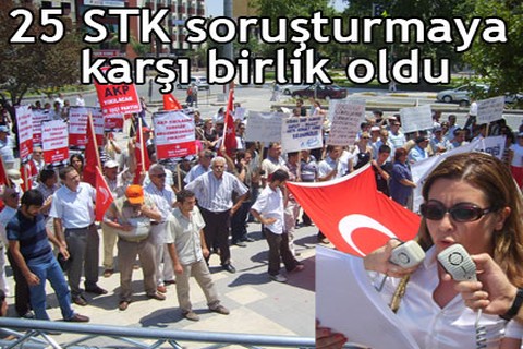Soruşturmaya karşı 25 STK