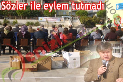 Sözler ile eylem tutmadı