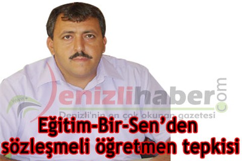 Sözleşmeli öğretmen tepkisi