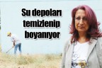 Su depoları temizlenip boyanıyor