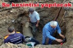 Su kesintisi yapılacak