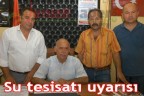 Su tesisatı uyarısı