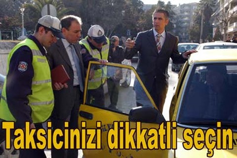 Taksicinizi dikkatli seçin