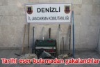 Tarihi eser bulamadan yakalandılar