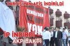 TARTIŞILAN AFİŞ İNDİRİLDİ
