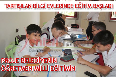 TARTIŞILAN BİLGİ EVLERİNDE EĞİTİM BAŞLADI