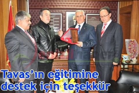 Tavas’ın eğitimine destek için teşekkür