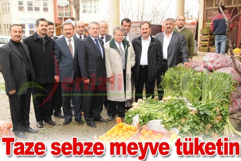 Taze sebze meyve tüketin