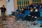 Tekstil mühendislerine yalın üretim eğitimi