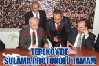 TEPEKÖY’DE SULAMA PROTOKOLÜ TAMAM