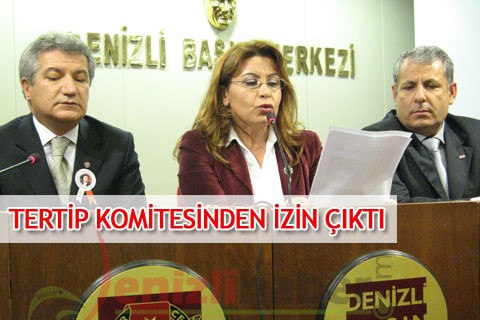 TERTİP KOMİTESİNDEN İZİN ÇIKTI