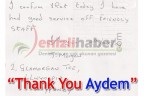 “Thank You Aydem”