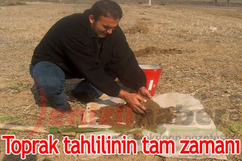 Toprak tahlilinin tam zamanı