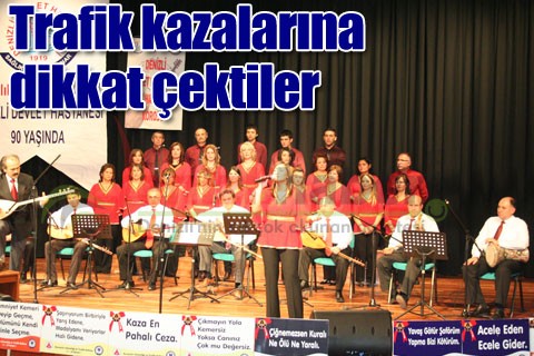Trafik kazalarına dikkat çektiler
