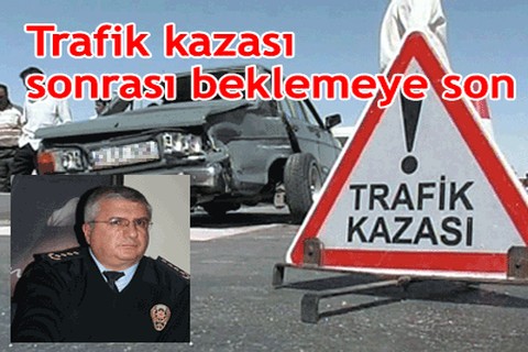 Trafik kazası sonrası beklemeye son