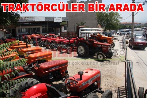 Traktörcüler bir arada