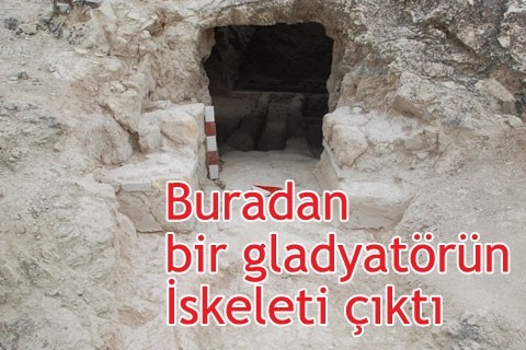 Tripolis’te Gladyatör iskeleti bulundu