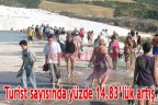 Turist sayısında yüzde 14.83’lük artış