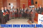 TURİZME EMEK VERENLERE ÖDÜL