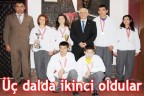 Üç dalda ikinci oldular
