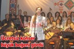 Ücretsiz konser büyük beğeni gördü