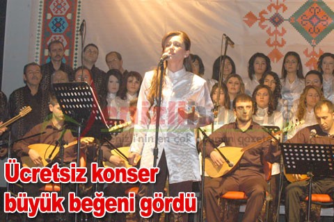 Ücretsiz konser büyük beğeni gördü