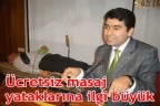 Ücretsiz masaj yataklarına ilgi büyük