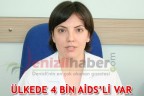 ÜLKEDE 4 BİN AİDS’Lİ VAR