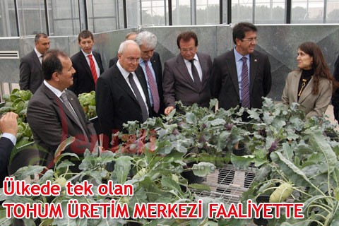 Ülkede tek olan TOHUM ÜRETİM MERKEZİ FAALİYETTE