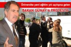 ÜNİVERSİTE YENİ EĞİTİM YILI AÇILIŞINA GELEN BAKAN GÜNAY’A PROTESTO