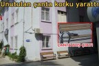 Unutulan çanta korku yarattı