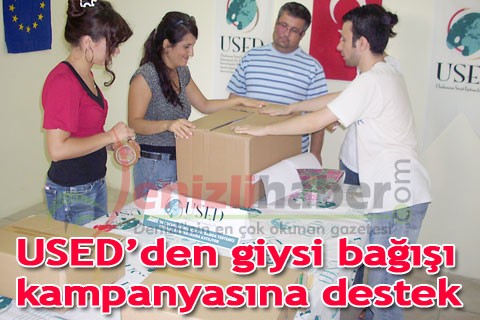 USED’den giysi bağışı kampanyasına destek