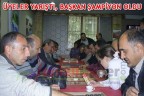 Üyeler yarıştı, başkan şampiyon oldu