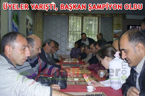 Üyeler yarıştı, başkan şampiyon oldu