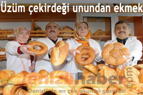 Üzüm çekirdeği unundan ekmek