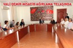 VALİ DEMİR MİSAFİR AĞIRLAMA TELAŞINDA