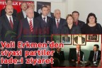 Vali Erkmen’den siyasi partilere iade-i ziyaret