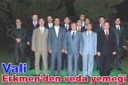 Vali Erkmen’den veda yemeği
