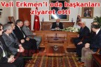 Vali Erkmen’i oda başkanları ziyaret etti