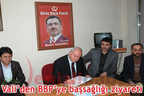 Vali’den BBP’ye başsağlığı ziyareti