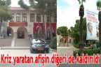 Valilik önündeki pankart da kaldırıldı