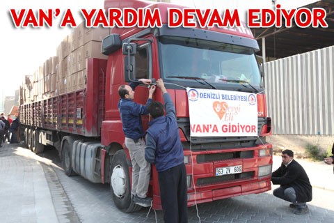 VAN’A YARDIM DEVAM EDİYOR